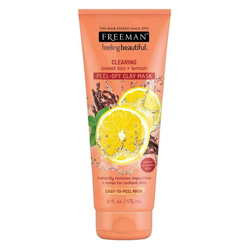Freeman Feeling Beautiful Peel-Away Clay Mask, Sweet Tea And Lemon - 6 Oz